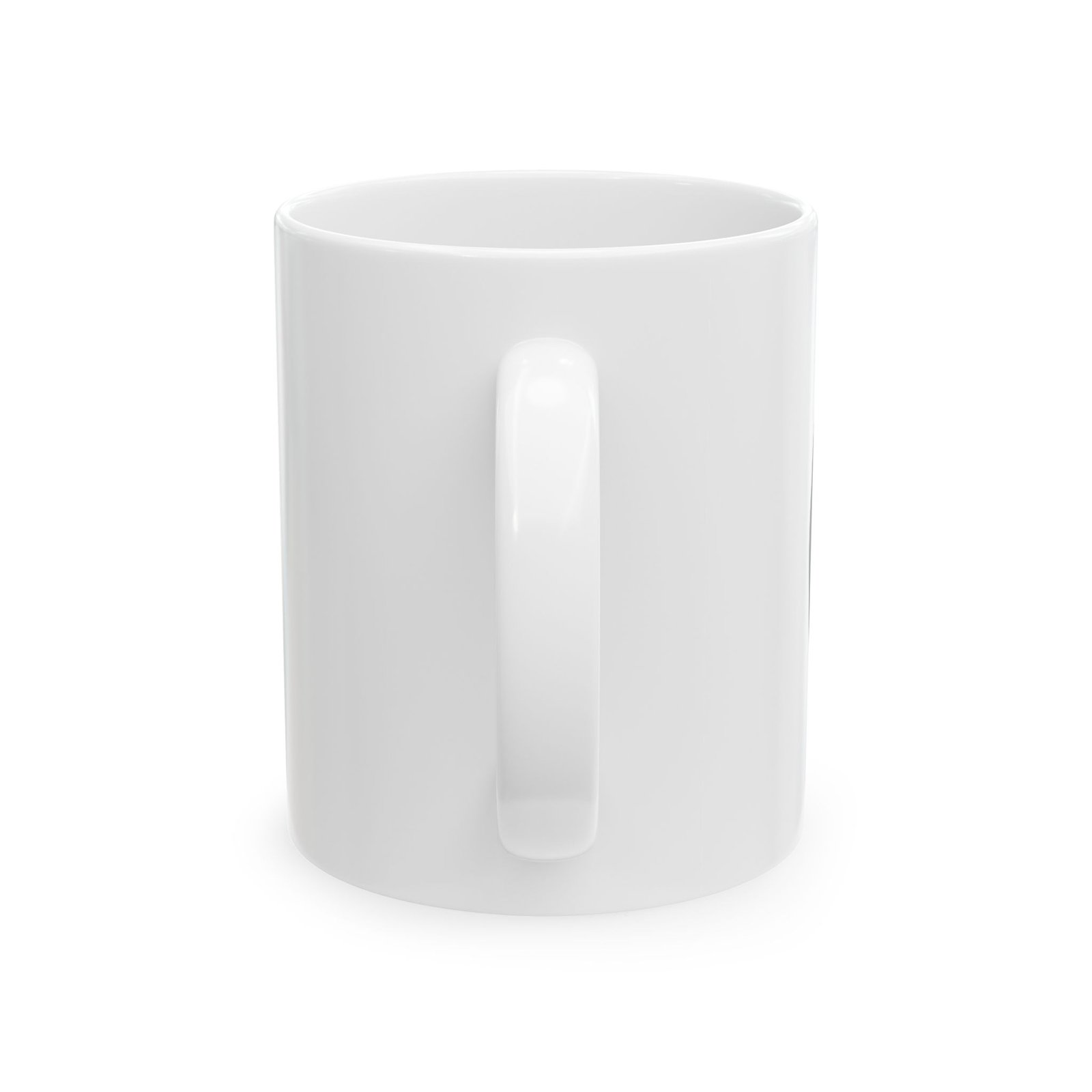 Black Circular Emblem Logo Mug | Ceramic Coffee Cup - Image 2