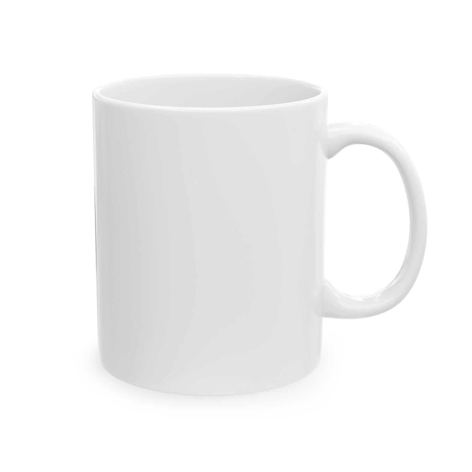 Black Circular Emblem Logo Mug | Ceramic Coffee Cup - Image 4