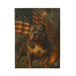 American BRAVO Flag Velveteen Plush Blanket - Patriotic San Andreas Throw