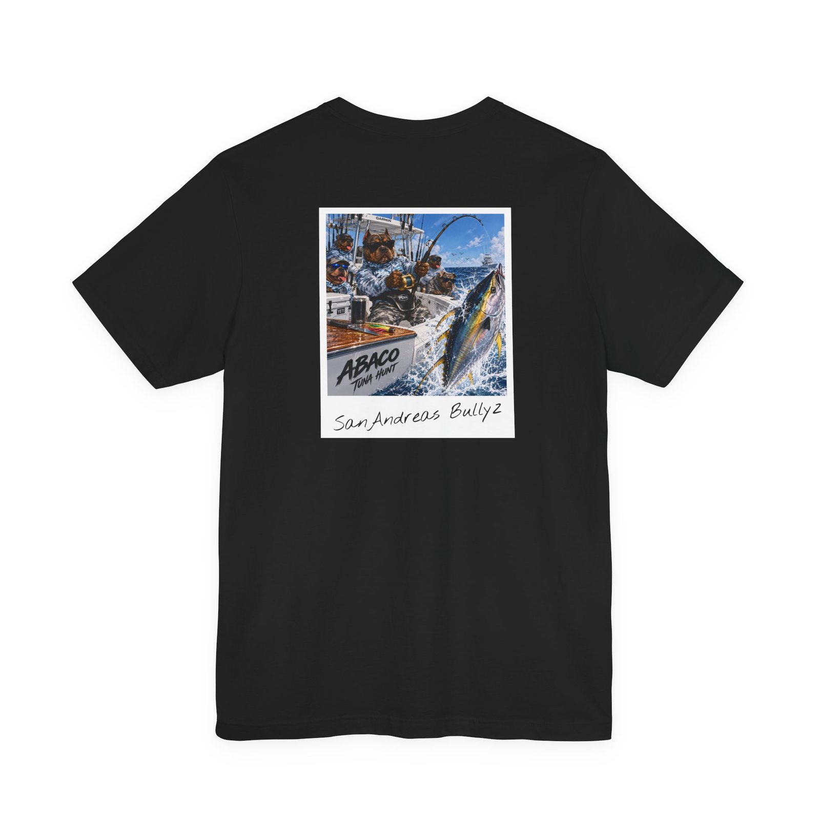 San Andreas Bully 2 Polaroid Graphic Tee — "Reel Them in" Streetwear - Image 2